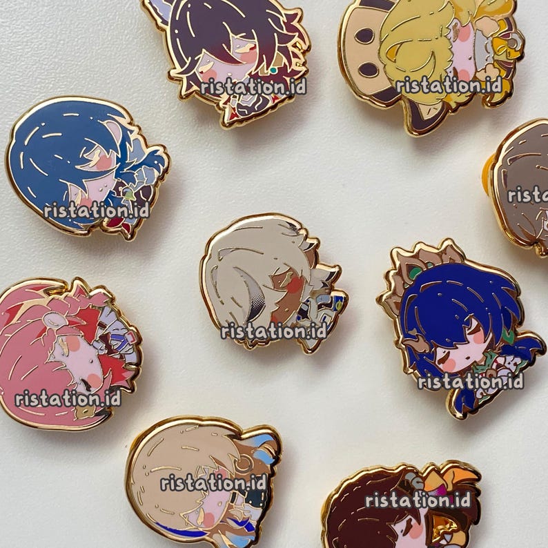 Pin pequeño de esmalte duro con personajes adorables de Honkai Star Rail - Serie Sleepyhead 1 imagen 3