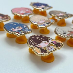 Pin pequeño de esmalte duro con personajes adorables de Honkai Star Rail - Serie Sleepyhead 1 imagen 4