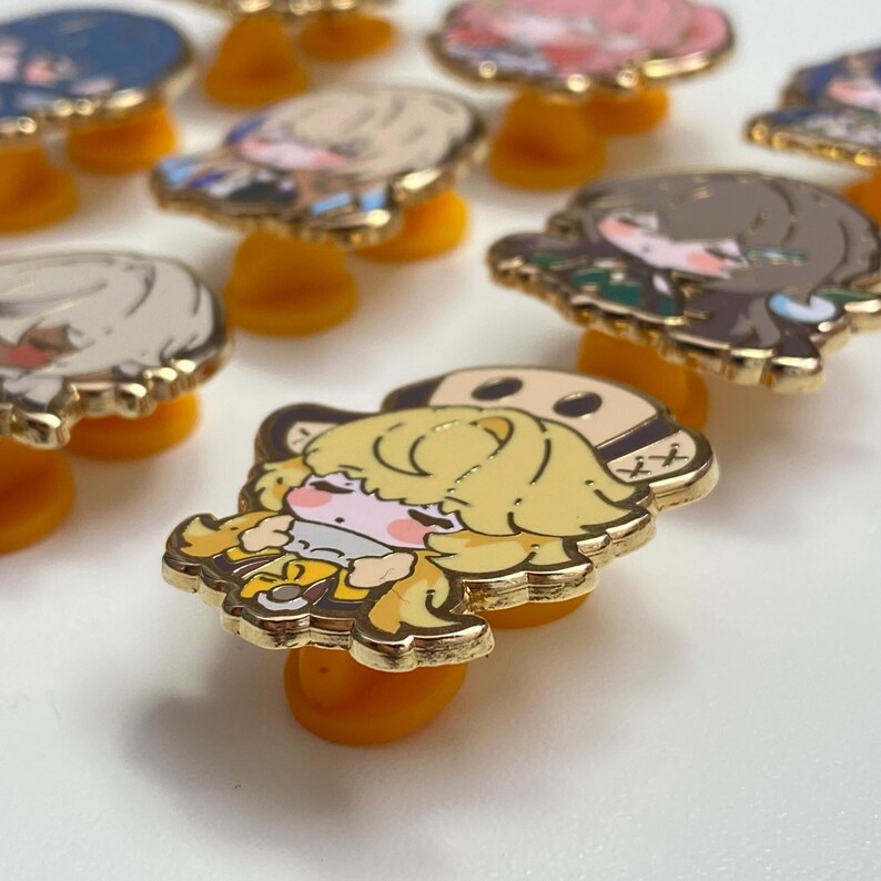 Pin pequeño de esmalte duro con personajes adorables de Honkai Star Rail - Serie Sleepyhead 1 imagen 6