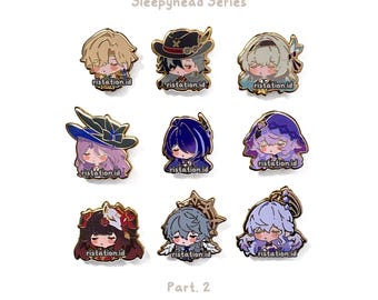 Honkai Star Rail Cute Characters - Small Hard Enamel Pin - Sleepyhead Series 2