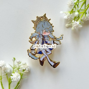 Robin Special - Glow In The Dark - Medium Hard Enamel Enamel Pin - Honkai Star Rail - Gold Color Plating