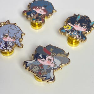 Honkai Star Rail harde geëmailleerde pin goudkleurige beplating - Tiny Bites-serie 3 afbeelding 3