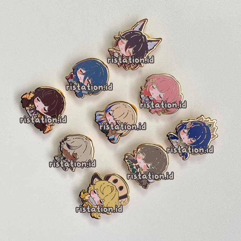 Pin pequeño de esmalte duro con personajes adorables de Honkai Star Rail - Serie Sleepyhead 1 imagen 2