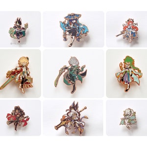 Puede incluir: Conjunto de diez pines de esmalte con varios personajes de anime. Los pines son de color dorado y presentan una variedad de colores y dise&ntilde;os. Los personajes est&aacute;n representados en un estilo chibi, con cabezas grandes y cuerpos peque&ntilde;os. Los pines son perfectos para agregar un toque de anime a tus pertenencias.