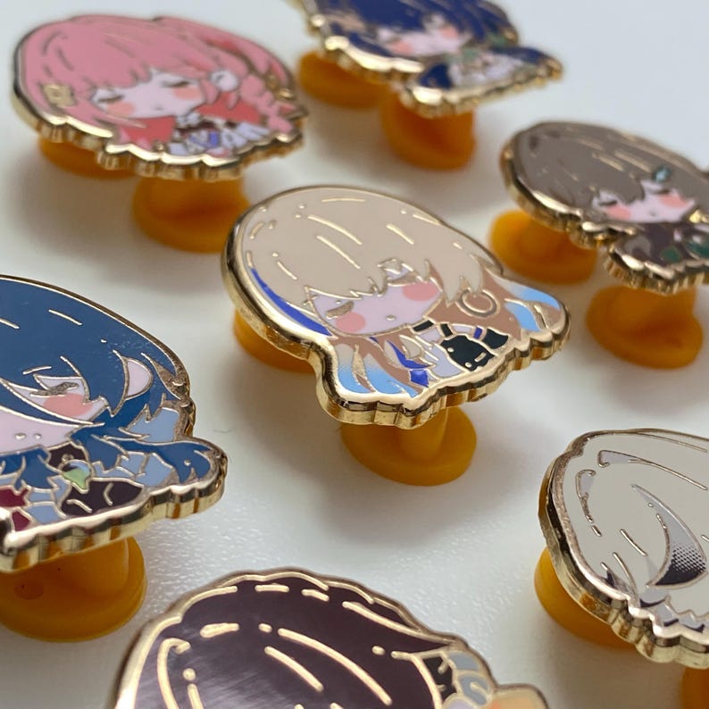 Pin pequeño de esmalte duro con personajes adorables de Honkai Star Rail - Serie Sleepyhead 1 imagen 5