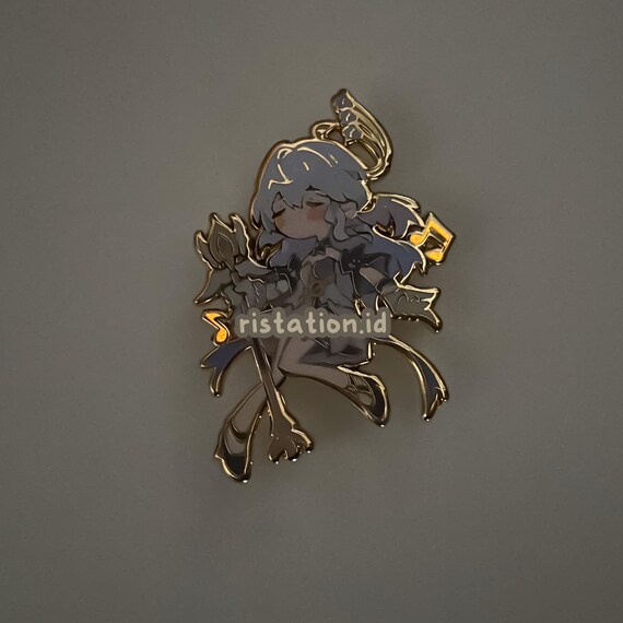 Robin Special - Glow In The Dark - Medium Hard Enamel Enamel Pin - Honkai Star Rail - Gold Color Plating