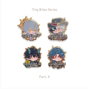 Honkai Star Rail harde geëmailleerde pin goudkleurige beplating - Tiny Bites-serie 3 afbeelding 1
