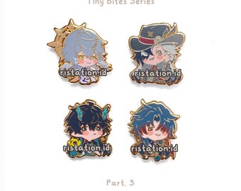 Pin de esmalte duro Honkai Star Rail con baño dorado - Serie Tiny Bites 3