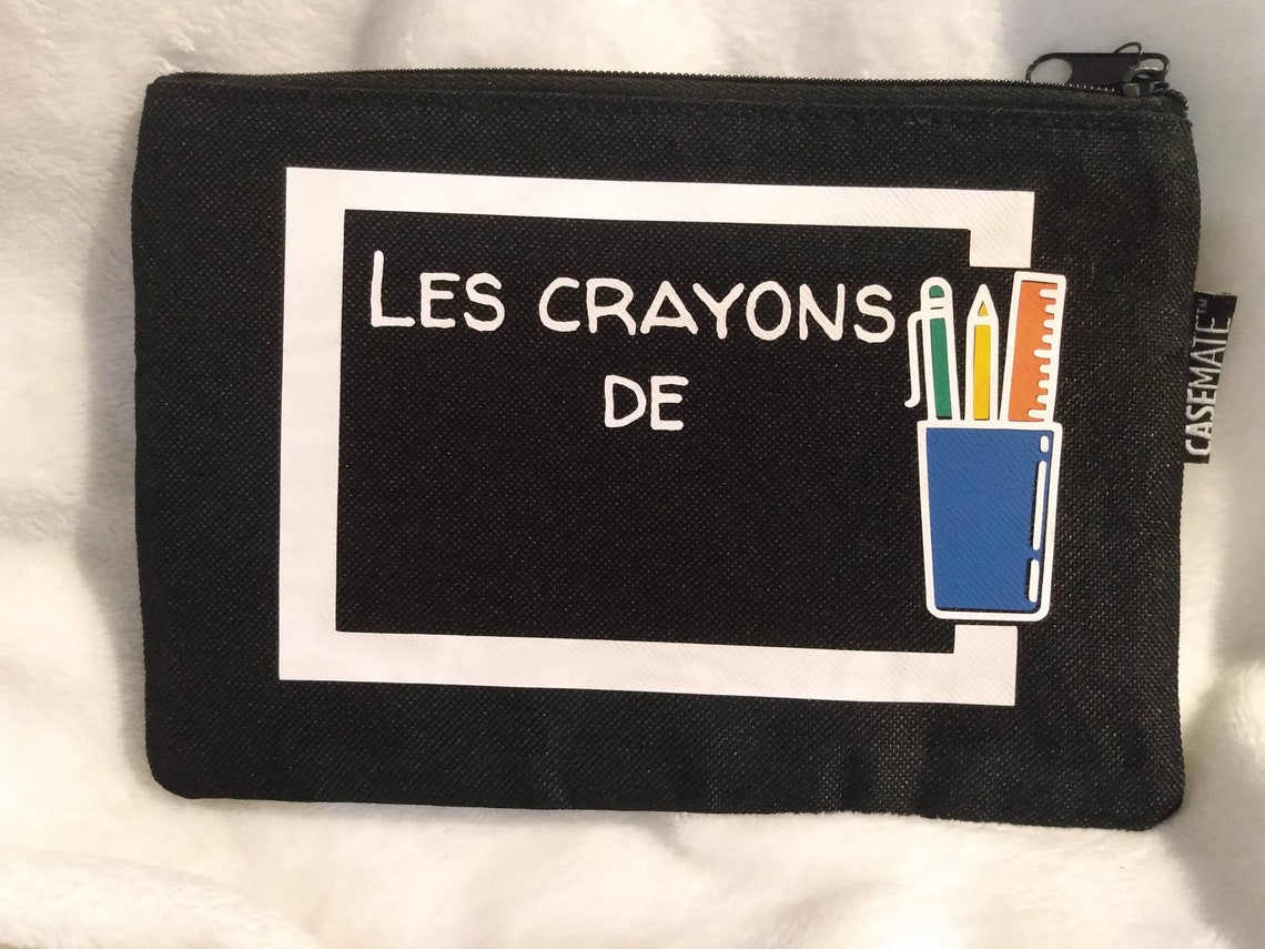 Personalized Pencil Case French Etsy