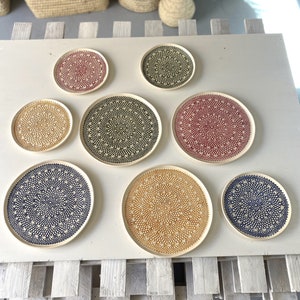 Two-tone ceramic plates