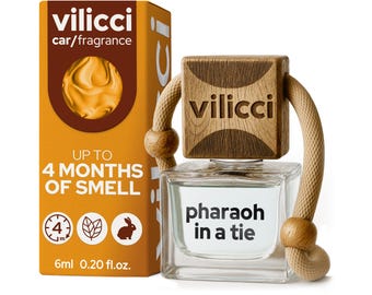 Vilicci Car Air Freshener Pharaoh in a Tie, Cruelty-Free Car Diffuser, Vegan Ingredients, Long-Lasting Car Scent, Handmade Car Perfume