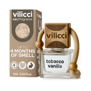 Vilicci Car Air Freshener Tobacco Vanilla, Cruelty-Free Car Diffuser, Vegan Oil Ingredients, Long-Lasting Scent, Handmade Car Perfume