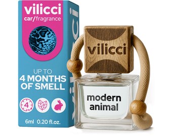Vilicci Car Air Freshener Modern Animal, Cruelty-Free Car Diffuser, Vegan Oil Ingredients, Long-Lasting Car Scent, Handmade Car Perfume