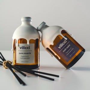 Vilicci Reed Diffuser, Pure Reverie Scent, Cruelty-Free Freshener, Vegan Ingredients, Long-Lasting Air Freshener, Handmade Aroma Diffuser