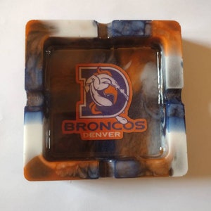 Denver Broncos ashtray/ Denver Broncos gifts/ sport gifts/ house gifts/ gifts for him/ ashtrays/ birthday gifts/ gifts
