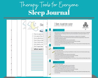 Sleep journal,  Mindfulness Journal, Emotion Journal, Gratitude Journal, habit tracking journal