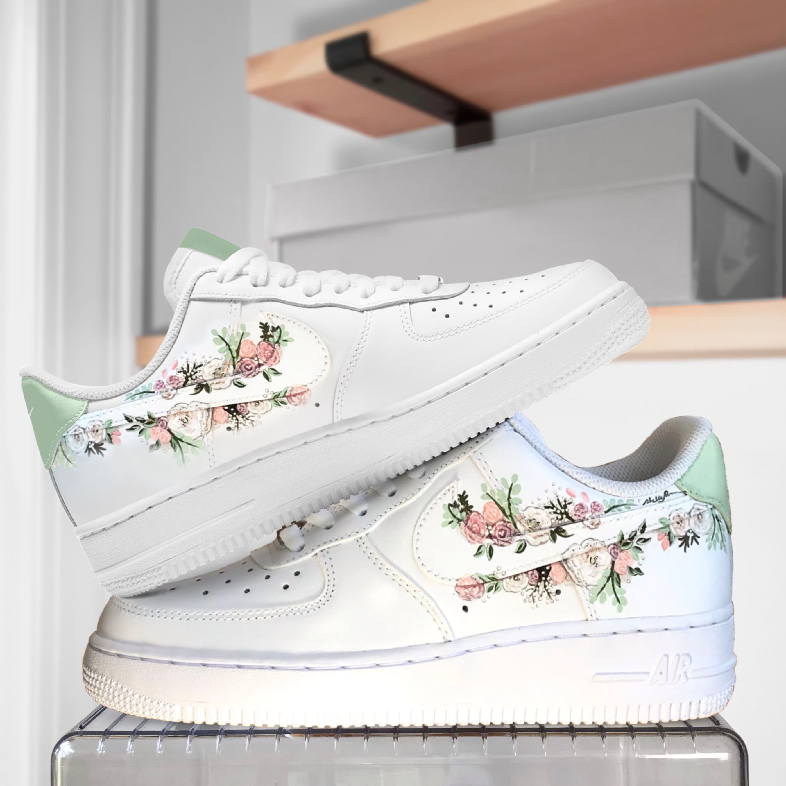 custom floral air force 1
