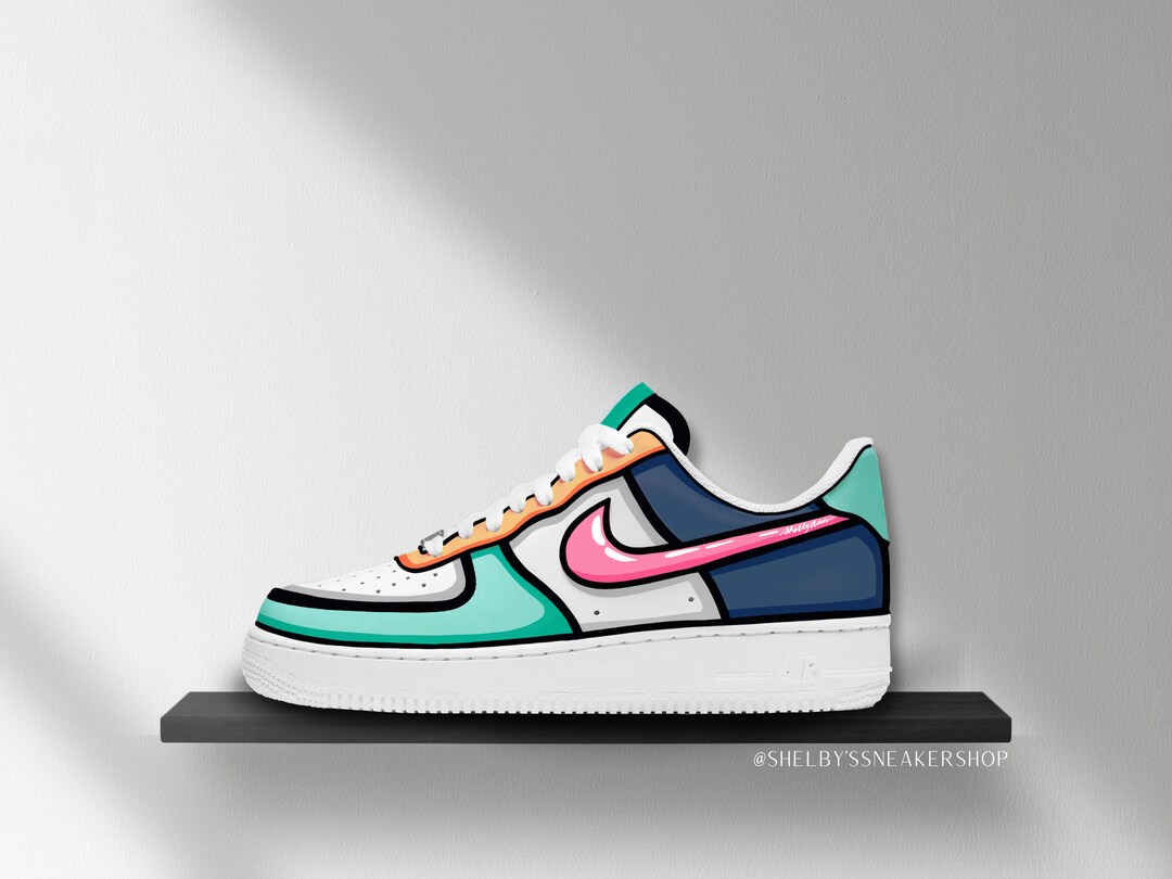 nike air force cartoon custom