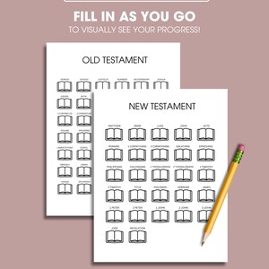 Books of the Bible Reading Tracker Printable, Bible Reading Plan ...