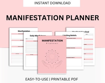 Planificador de Manifestación Imprimible: Diario del Método 369 (Descarga Instantánea)