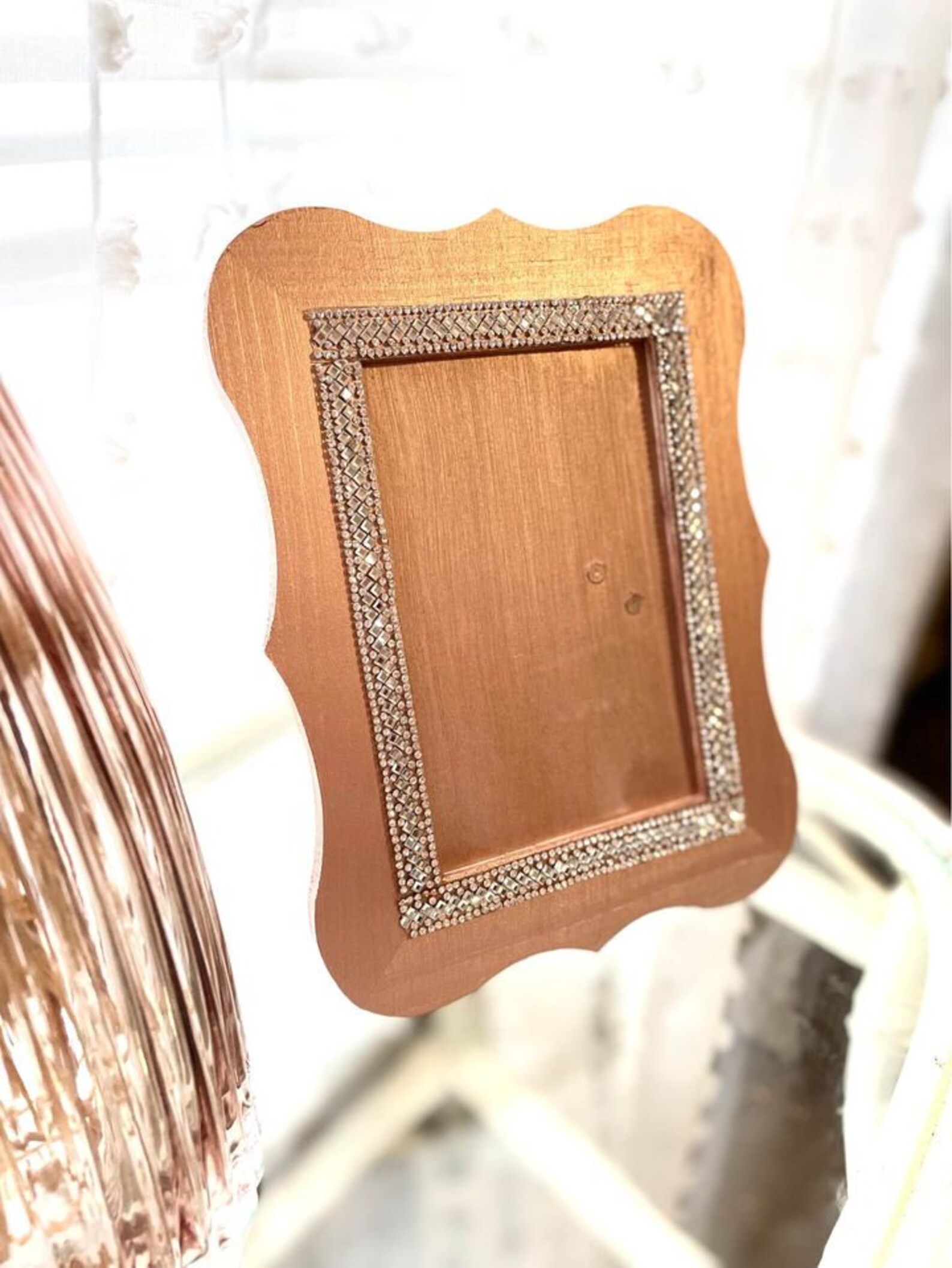 Rose Gold Handmade Glam Picture Frame 4X6 Photo Frames Glam Etsy