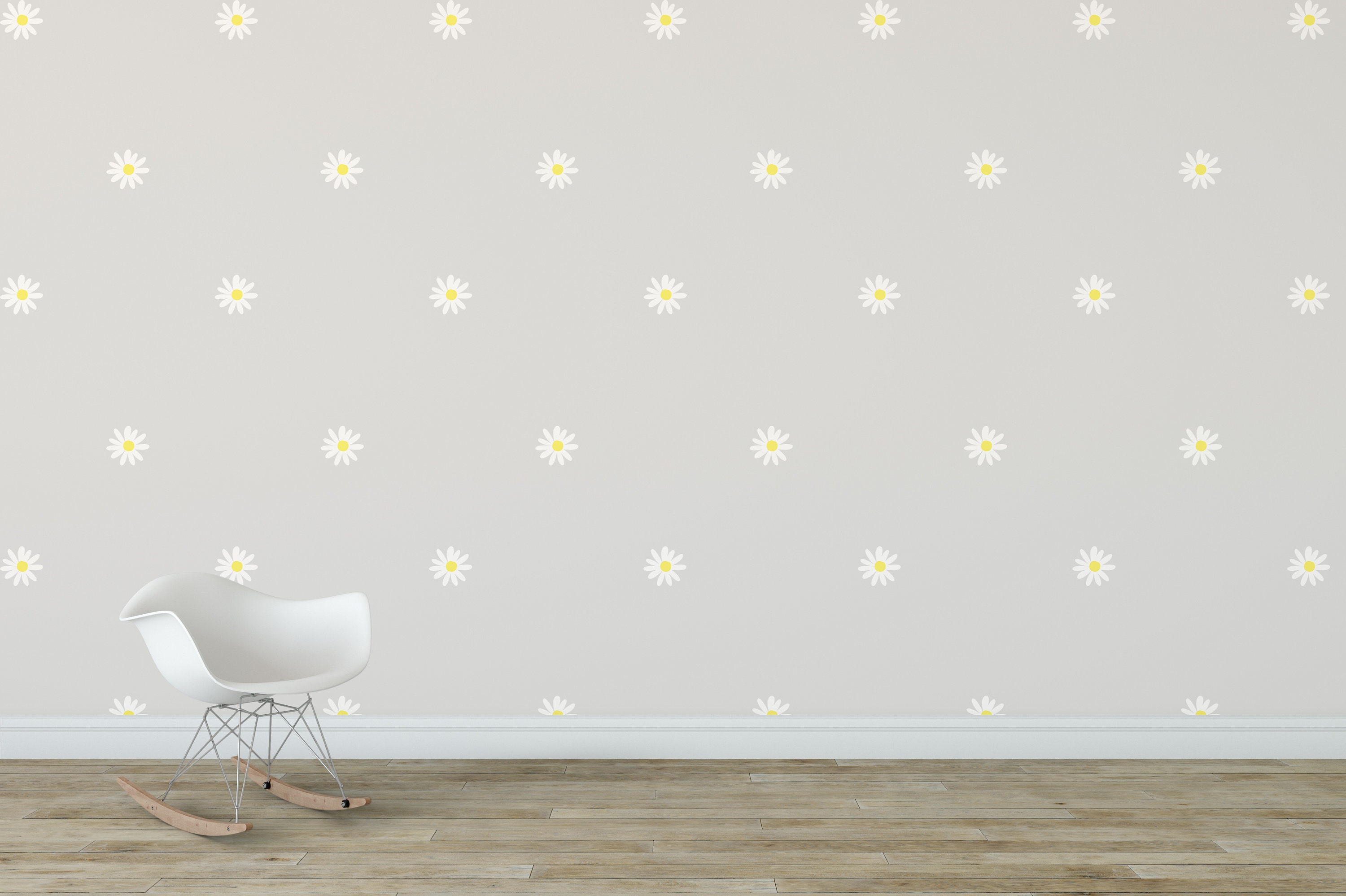 Daisy Flowers Wall Decal, Kids Wall Decal, Girl Decal, Girl Daisy ...