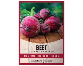 Beet Seeds For Planting - Detroit Dark Red Variety - Heirloom, Non-GMO Vegetable Seeds For Home Vegetable Garden