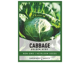 Golden Acre Cabbage Seeds – Heirloom, Non-GMO Vegetable Seeds