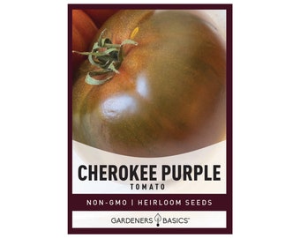 Cherokee Purple Tomato Seeds For Planting - Heirloom, Non-GMO Seeds For Home Vegetable Gardens