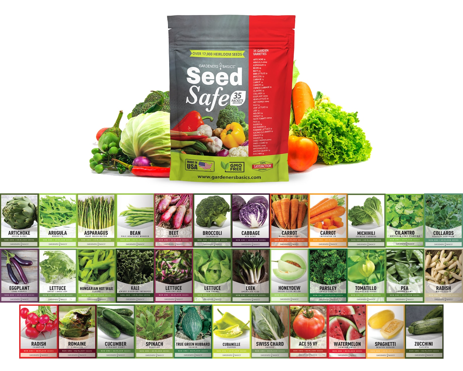 Survival Garden Heirloom Seeds 35 Varieties 17000 Etsy