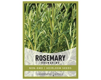 Rosemary Herb Seeds For Planting - Heirloom, Non-GMO Herb Variety - Great For Indoor and Outdoor Herb Gardens
