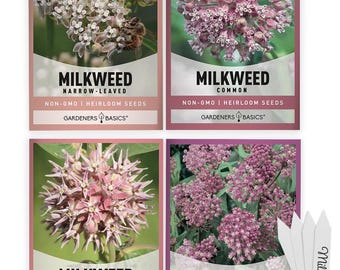 Milkweed Seeds for Monarch Butterflies | 4 Native Varieties