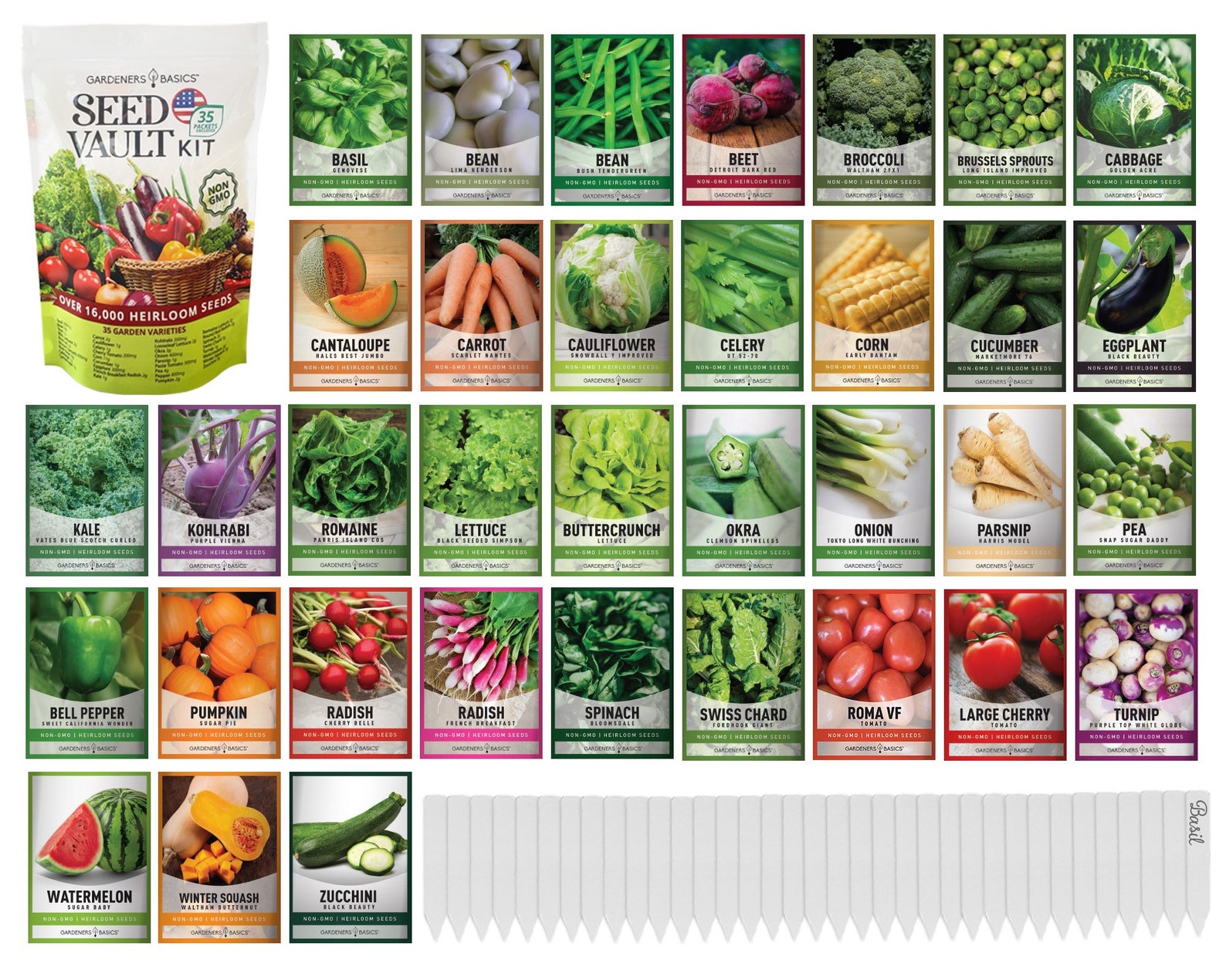 Over 16000 Survival Vegetable Seeds Garden Kit Non-gmo - Etsy