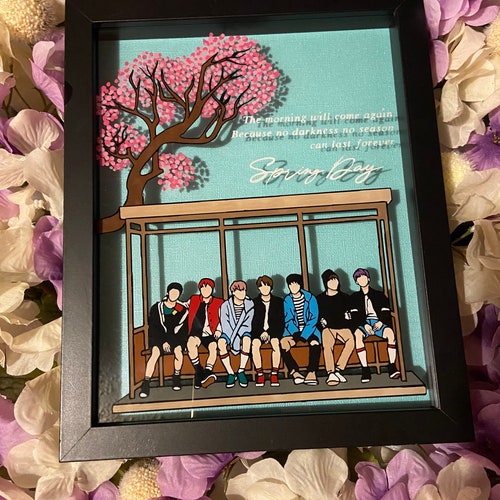 BTS Spring Day Lyrics Prints Poster digital Download Korean Etsy