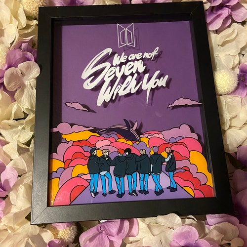BTS Glass Painting We Are Bulletproof the Eternal Etsy