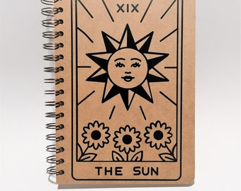 Tarot The Sun and The Moon Sketchbook, Seawhite mdf board covered drawing book