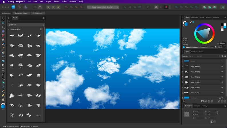 Affinity Clouds Assets for Affinity Designer and Affinity Photo ...