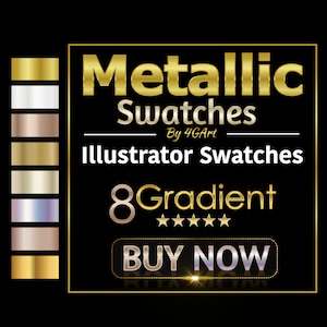 Metallic Gradient Swatches for Adobe Illustrator