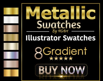 Metallic Gradient Swatches for Adobe Illustrator