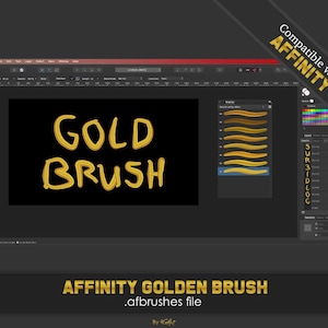 Affinity Golden Brushes | Affinity Designer | Affinity photo