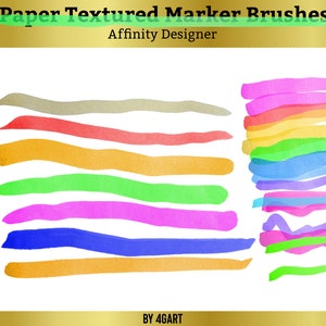 Affinity Designer Marker Brushes | Paper Textured Marker Brusher | Affinity Designer