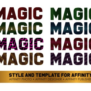 Affinity Style Effects Template | Affinity Designer | Affinity photo | Affinity publisher