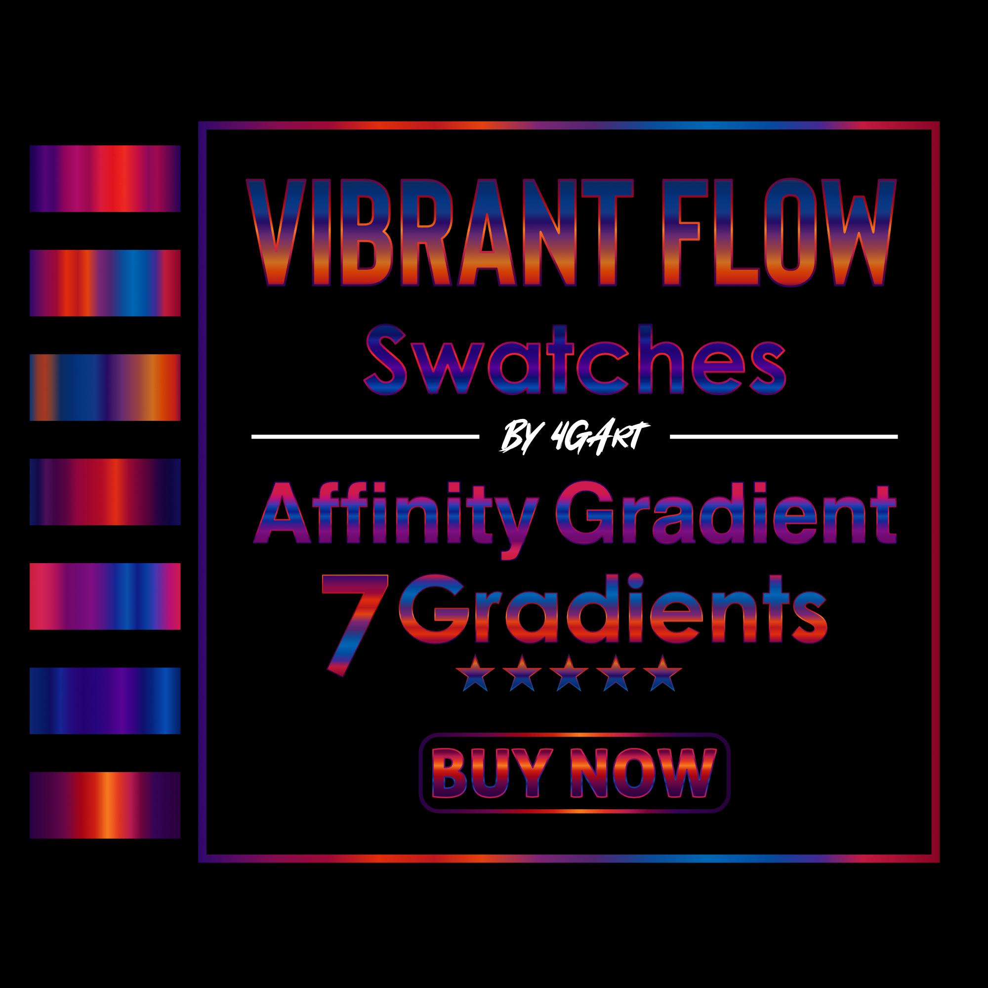 Vibrant Flow gradient Swatches for Affinity Designer and Affinity Photo | Affinity Swatches | Affinity Palette