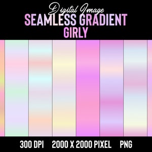 Seamless Girly Gradient Digital Image | Gradient Background | Red Metallic | Seamless Gradient