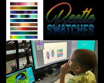 9 Beetle color gradients for Affinity Designer, Photo and Publisher | Support 10 year old Jotham