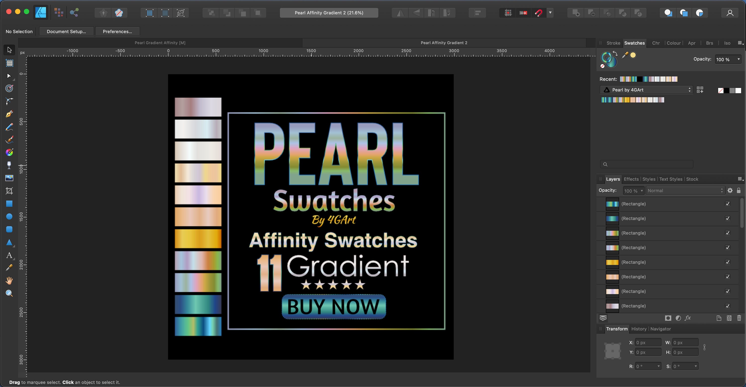 11 Pearlescent Gradient for Affinity Designer, Affinity Photo and ...