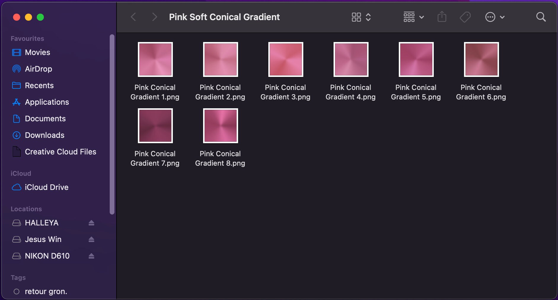 Pink Conical Gradient Digital Image | Conical Gradient | Gradient ...
