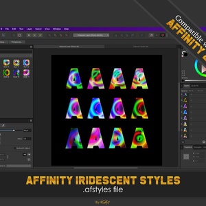 Affinity Iridescent Styles | Affinity Designer | Affinity photo