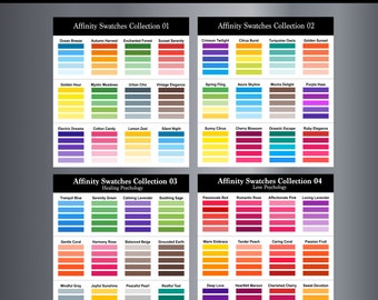 Affinity color swatches Bundle for Affinity Designer, Affinity Photo and Affinity Publisher | 48 Swatches | 240 colors