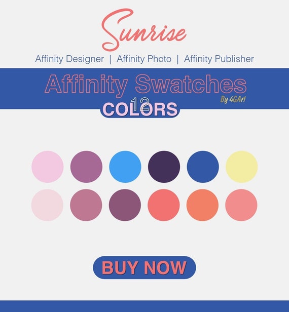 Affinity Color Swatches for Affinity Designer Affinity Photo Etsy